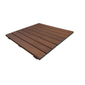 Deck Modular em Madeira Plástica 860 x 860 mm